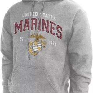 Joe Blow's T's U.S. Marine's Men's Hoodie Sweatshirt Vintage Logo